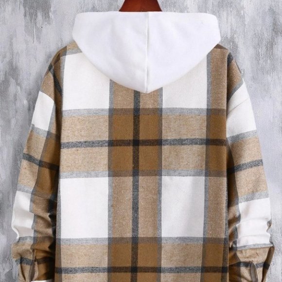 Brown Mens Shirt Jacket - Picture 3 of 7